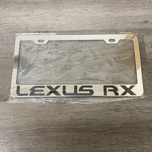 For Lexus RX Mirror Chrome Finish Stainless Steel Metal License Plate Frame